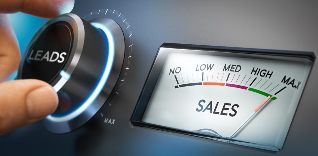 turning a dial to increase sales with the help of a strong business website